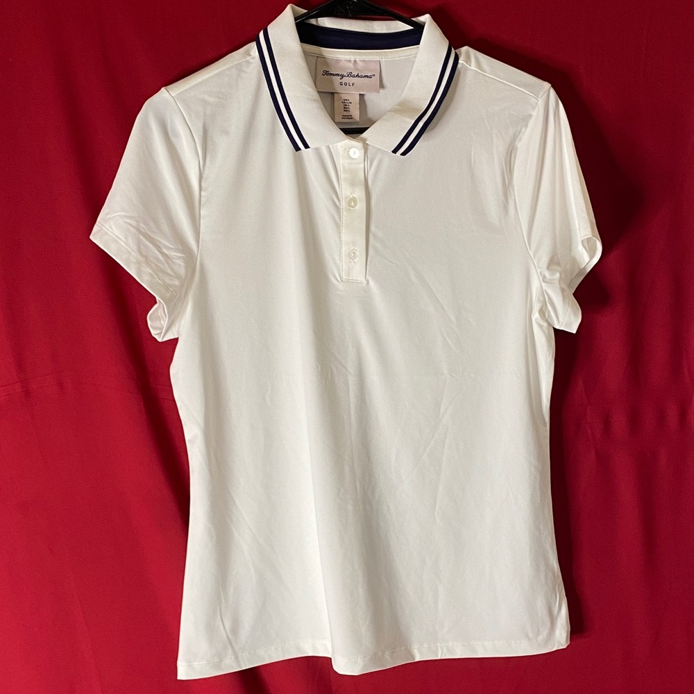 Tommy Bahama White Button Down Polo Shirt
